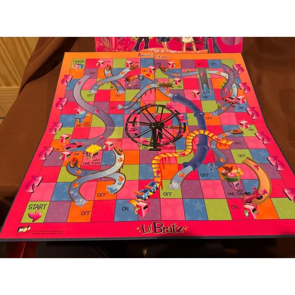Lil Bratz Amusement Park Funk Board Game 2004